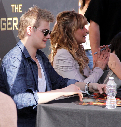 Jennifer Lawrence looking beautiful at The Hunger Games The Hob Event.
