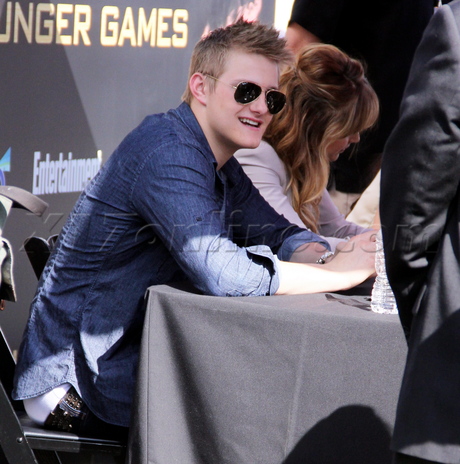 Jennifer Lawrence looking beautiful at The Hunger Games The Hob Event.
