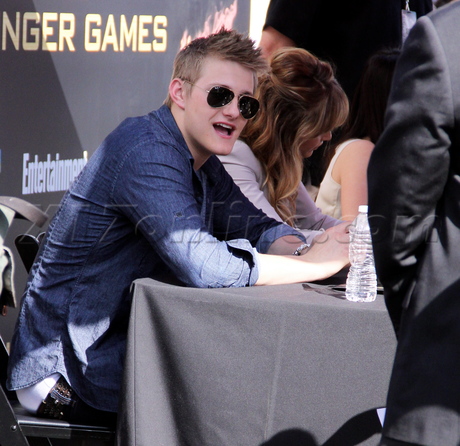 Jennifer Lawrence looking beautiful at The Hunger Games The Hob Event.
