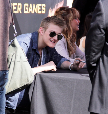 Jennifer Lawrence looking beautiful at The Hunger Games The Hob Event.
